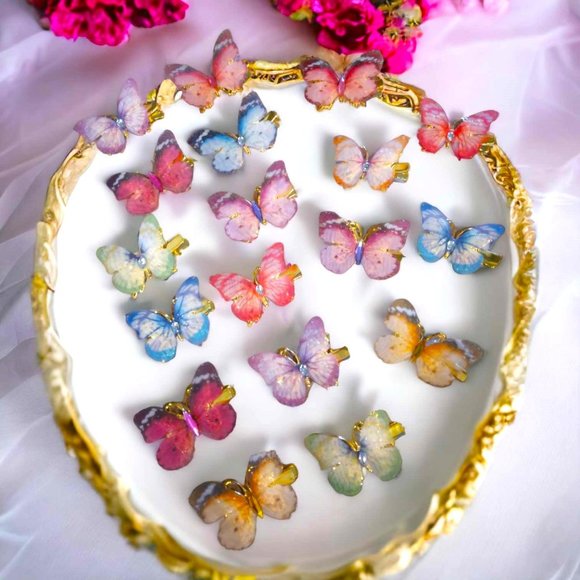 Stunning Butterfly Hair Clips - Picture 1 of 1